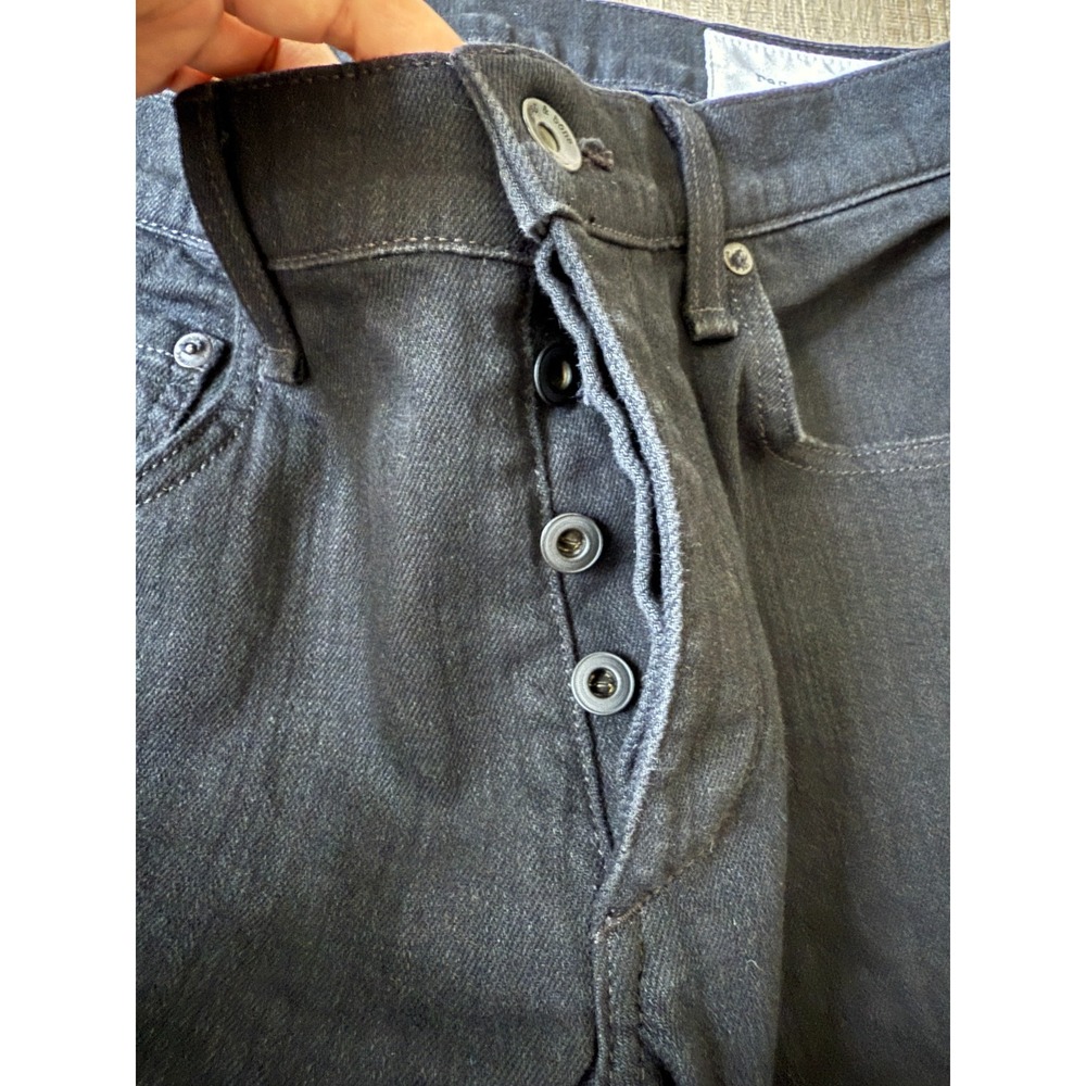 Rag & Bone Men's Jeans Sz 30x30 Black Fit 2 Slim Button Fly Stretch‎ Denim Pants - Picture 7 of 11